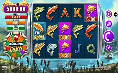 Tragamonedas Amazing Catch en el casino online chileno JackpotCity