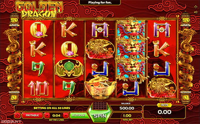 Tragamonedas Golden Dragons en el casino online chileno Gate777