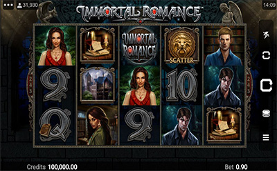 Tragamonedas Immortal Romance en el casino online chileno JackpotCity
