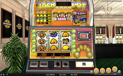 Giros gratis en la slot Jackpot 6000