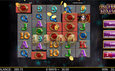 Giros gratis en la slot White Rabbit